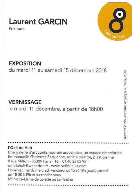 expo Laurent Garcin décembre 2018